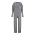 thumbnail image 5 of wycnly Holiday Sweater Sets for Women Womens Knitted 2 Pieces Outfit Sets Casual Solid Pullover Sweater Top and Jogger Pant Lounge Set with Pocket Ladies Tracksuit Sets up to 60% off, 5 of 5