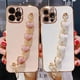 thumbnail image 2 of Funda De Plating Moto G32 G50 G60s G52 G22 G82 G62 G60 G20 G30 G73 G53 G13 G23 E20 Love Heart Felpa Pulsera Cadena Para Teléfono Silicona Suave Chapado, 2 of 3