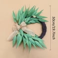 thumbnail image 3 of 20-Inch Eucalyptus Spring Wreath for Front Door, All Seasons Handmade Olive Leaf Wreath with White Blooms, St. Patrick's Day, Wedding & Holiday Decor, Wreath, 3 of 5