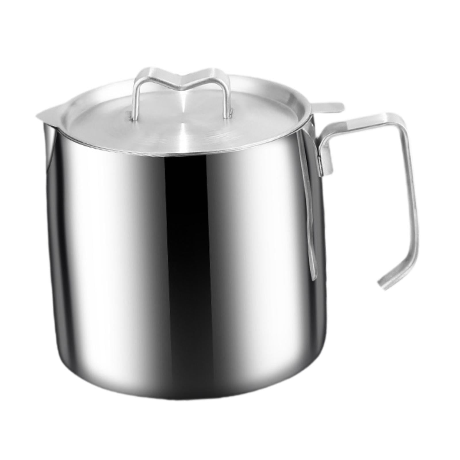 Esquirla Milk Pot, Frying Basket, Quick Heating, Removable, with Lid, Multifunctional Butter Warmer, Instant Noodle Pot, Sauce Pan, Frying Pan