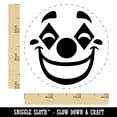 thumbnail image 2 of Happy Clown Face Self-Inking Rubber Stamp Ink Stamper - Fuchsia Ink - Small 3/4 Inch, 2 of 7