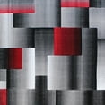 thumbnail image 6 of BizChair Modern Contemporary Area Rug, Red Grey Black (6 Feet X 9 Feet), 6 of 6