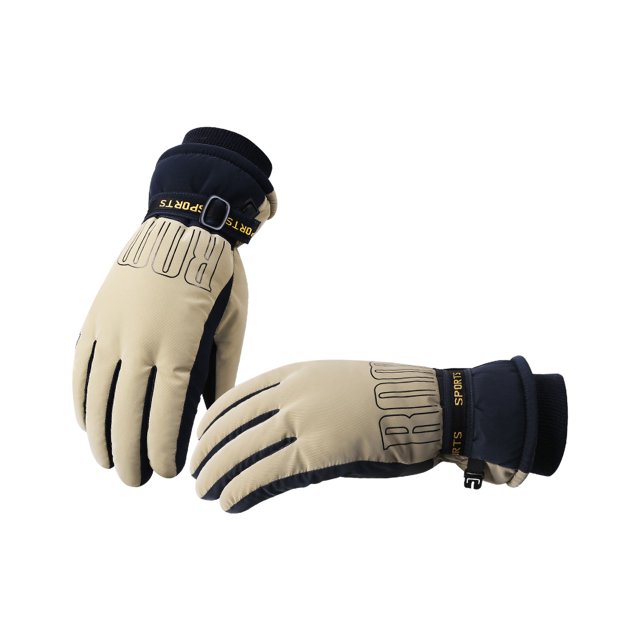Teissuly Winter Warm Gloves, Diving Cloth Plus Velvet Thickened Outdoor Man Gloves Windproof Gloves for Man Fleece Lined Thick Warm Gloves Teissuly WER202311011834