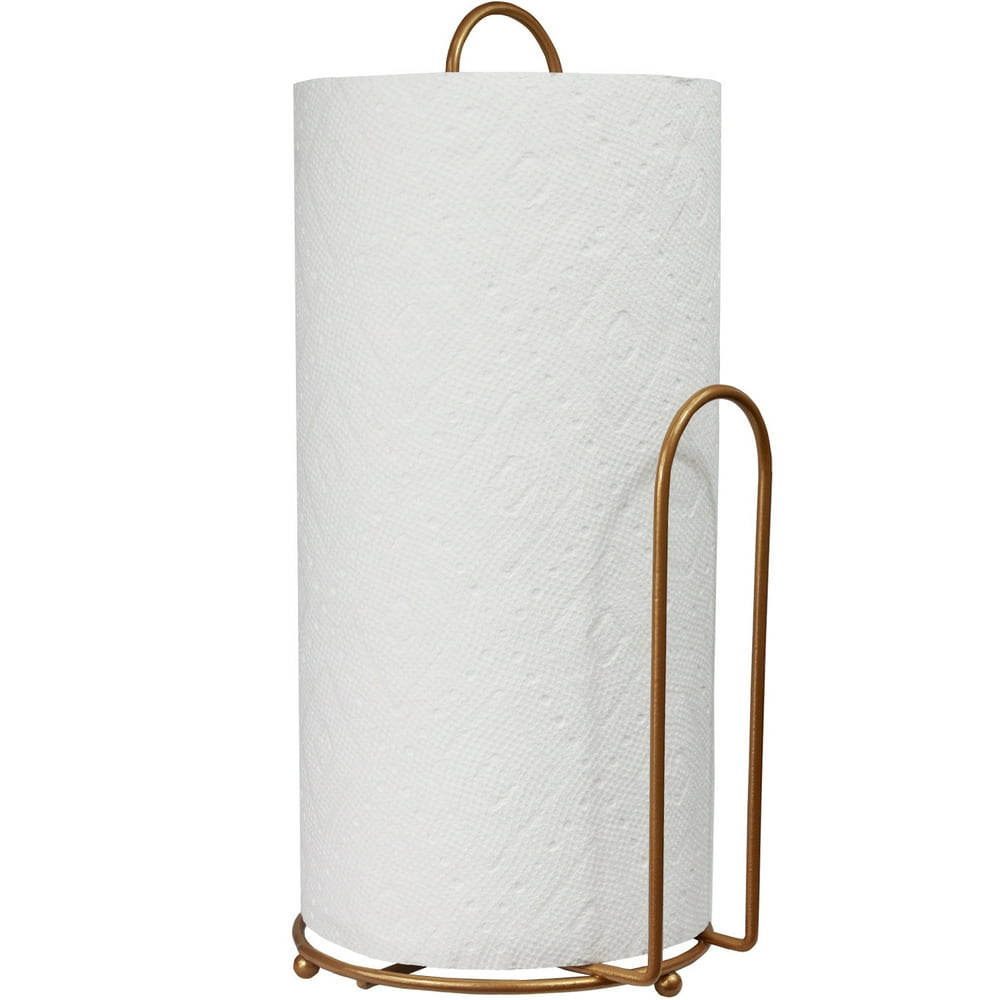 Blue Donuts Gold Paper Towel Holder