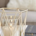 thumbnail image 6 of Danya B. Prism Warm Gold Hurricane Candle Holders - Set of 2, 6 of 11
