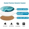 thumbnail image 5 of Coasters for Drinks, Round Absorbent Ceramic Stone Coasters Set of 6 with Cork Base, Funny Drink Coasters with Holder for Cold Drinks Wine Mugs and Cups Tabletop Protection, 4 Inch, 5 of 5