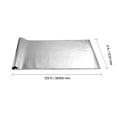 thumbnail image 2 of VEVOR Double Reflective Insulation Roll, Non-Perforated Woven Fabric Radiant Barrier, 0.15mm 48 in x 125 ft, Double-Sided Aluminum Foil Heat Reflective Shield, 2 of 9