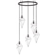 thumbnail image 2 of Woodbridge Lighting Lanning 5-Light Metal Chandelier in Chrome/Bronze, 2 of 7
