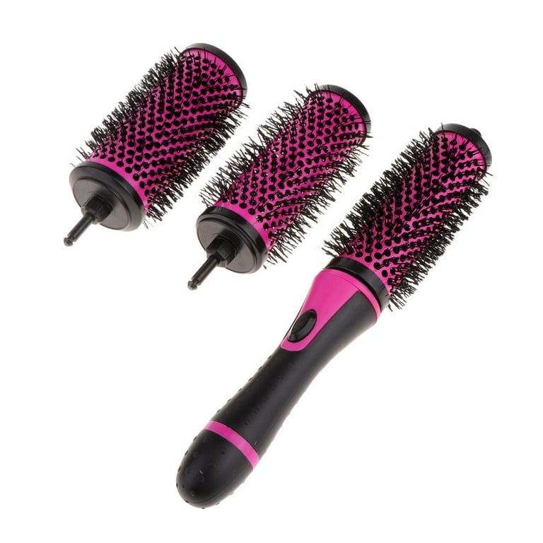 3 in 1 Detachable Round Barrel Brushes Set Rolled Curling