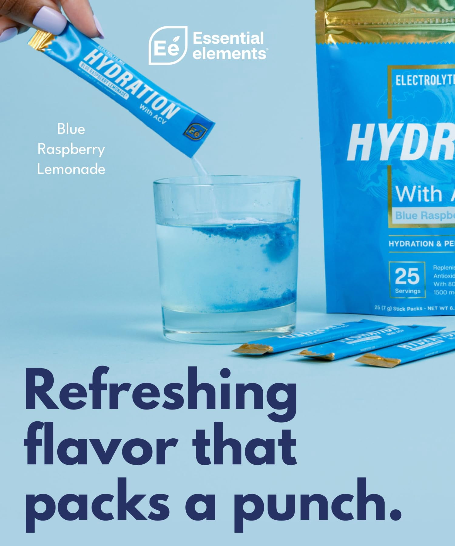 Essential Elements Hydration Electrolyte Powder, 24 Variety Stick Packs