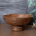 thumbnail image 2 of Luxe Designs | Wooden Footed Bowl Handcrafted Decorative Fruit Bowl with Elegant Footed Base for Dining, Serving, and Home Décor – Perfect for Fruits, Snacks, and Centerpiece Display, 2 of 9