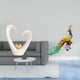 thumbnail image 2 of Figura Decorativa Minimalista De Corazón Y Pavo Real, Estatua Moderna Para Sala De Estar, Estante, Escritorio, Entrada, Jardín, Patio O Decoración Del Hogar., 2 of 8
