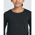 thumbnail image 4 of Real Essentials 4 Pack: Girls Dry-Fit Long Sleeve Active Crew Neck T-Shirt - Super Soft Tee, 4 of 5