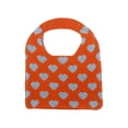 thumbnail image 2 of Bolso de mano Hobo para mujer, de poliéster, con gran capacidad, accesorios y corazón hueco. Naranja, 2 of 4