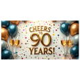 thumbnail image 4 of LUUFILx Cheers to 90 Years Backdrop Banner Birthday Party Decoration Background Photography Props Celebration Decors Anniversary Supplies, 4 of 8