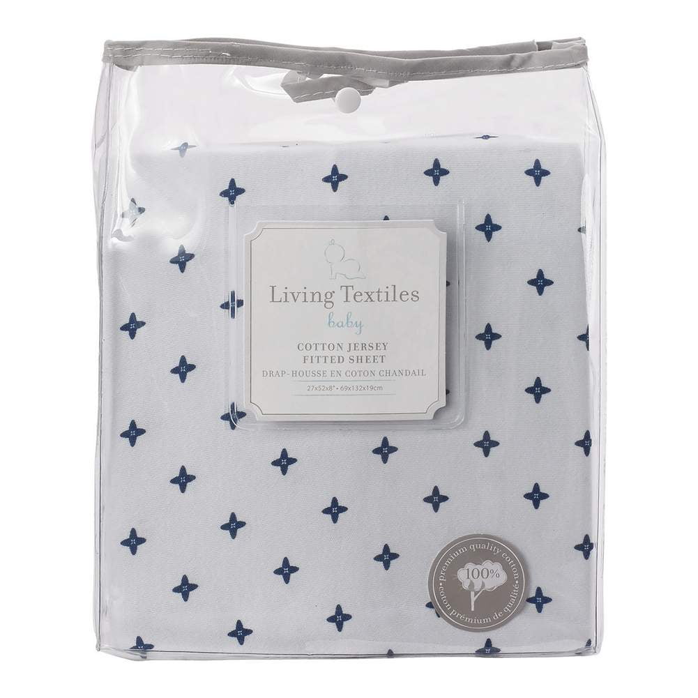 Living Textiles Jersey Fitted Sheet Starry Night Walmart Canada