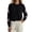 Black#, variant on Iroehba Cardigan Sweaters for Women Long Sleeve Button Down Crew Neck Knit Tops Relaxed Cut Elegant Casual Outerwear for Daily Wear