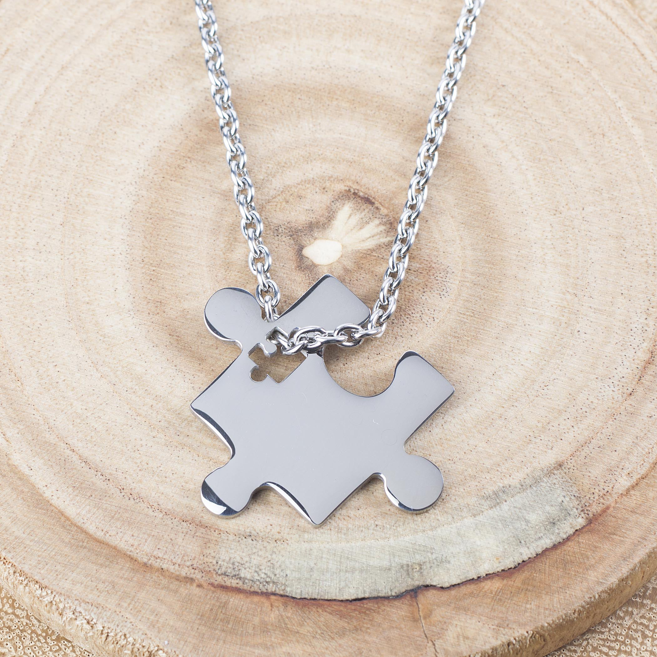 Tiny Puzzle Necklace, Jigsaw Puzzle Piece Pendant, Geometric Jewelry, –  Simple Reminders