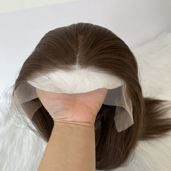 MISSWEN Full Head Light Brown Heat Resistant Hair Long 26 inch Fashion Lace Front Wig