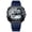blue, variant on Unisex Analog Digital Sports Watch with Alarm, Stopwatch and Silicone Strap, Black