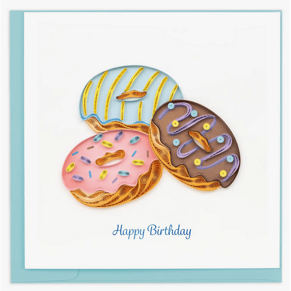 Quilling Card Quilled Birthday Donuts Card