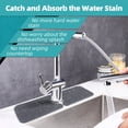 thumbnail image 4 of Kitchen Sink Faucet Mat: Kitchen Sink Splash Guard Behind Faucet, Absorbent Kitchen Faucet Mat, Kitchen Sink Faucet Mat, Microfiber Cloth Faucet Mat (4 Pack, 17.7''x4.7''), 4 of 5