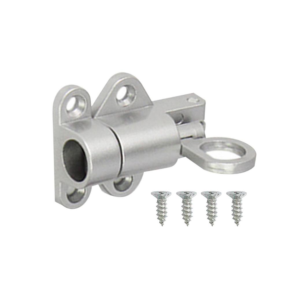 PMTY Spring Automatic Latch Door Security Slide Latch Lock Pull Rings