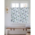 thumbnail image 2 of Blue Teal Coastal Bathroom Window Curtain, Coral Starfish Seaside Summer Beach Light Filtering Coffee Kitchen Curtains, Bedroom Living Room Curtains 2 Panel 84"x54", 2 of 6