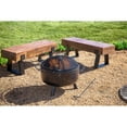 thumbnail image 2 of Plow & Hearth Reclaimed Railroad Ties Wood Bench for Indoors or Outdoors, 2 of 2