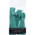 thumbnail image 2 of Partypro 324788 Teal Lagoon Assorted Cutlery, 2 of 2