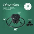 thumbnail image 3 of Home Heritage 1-1.75" Artificial Christmas Tree Rotating Metal Stand, Black, 3 of 10