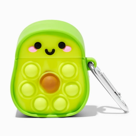 Claire's Popper Avocado Silicone Earbud Case Cover - Compatible with Apple AirPods®