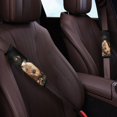 thumbnail image 3 of Chririnla Car Seat Belt Pads Non-Slip Polyester, Compatible with, Suitable for Truck, Horse Floral Design, 3 of 8