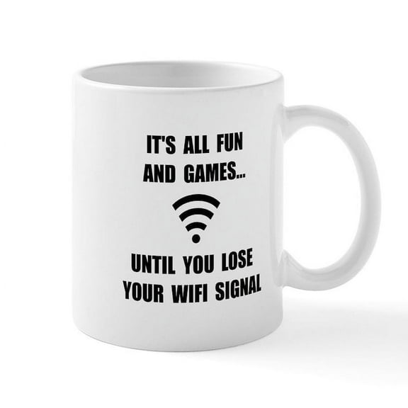 CafePress - Lose Your Wifi Mug - 11 oz Ceramic Mug - Novelty Coffee Tea Cup