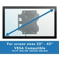 MountIt! Lockable Full Motion Tv Wall Mount, RV and Camper Mount, Fits 23" 42" Tv's, holds 77