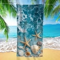 thumbnail image 2 of Premium Summer Beach Towel - Ultra Soft & Absorbent Fine Fiber, Quick-Drying Lightweight Towel for Pool, Beach, Picnic, Outdoor Adventures, Compact & Portable Travel Towel with Unique Design, 2 of 5