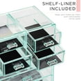 thumbnail image 2 of Sorbus Cosmetic Makeup and Jewelry Storage Case Teal Thrill 3 Large, 4 Small Drawers, 2 of 7