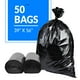 thumbnail image 2 of Reli. Bolsas De Basura De 55 A 60 Galones Resistentes | 50 Bolsas | 50-60 Galones | Basura Negra Grande | Hecho En Ee.Uu., 2 of 7