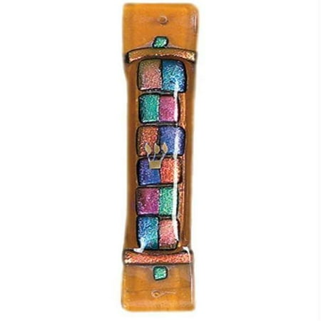 Judaica Kingdom TB-MEZ-E Amber Twelve Tribes Mezuzah