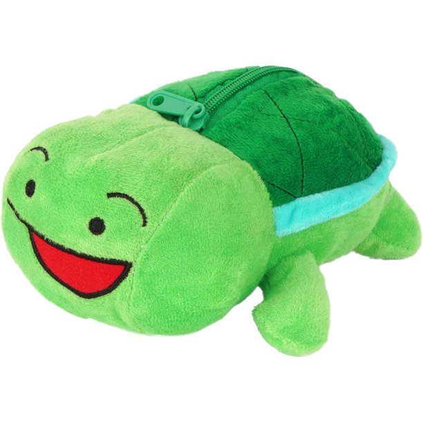 Estuche de papelería Minache de peluche con diseño de perro o dinosaurio para mujer, neceser (8094 + Ornitorrinco)