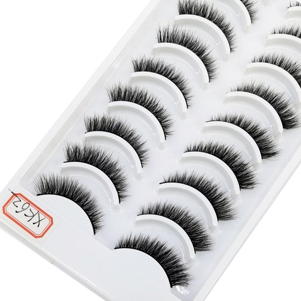41 estilos, 10 pares de pestañas postizas de visón 3D largas naturales, kit de maquillaje de pestañas postizas, extensión de pestañas de visón, pestañas cortas Tan Jianjun unisex