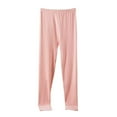 thumbnail image 2 of Sakmal Plus Size Womens Pajama Pants Elastic Waist Fleece Thermal Underwear Pajama Bottoms Soft Pink Ladies Lounge Pants with Pockets, 2 of 9