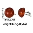 thumbnail image 3 of Gemelos de baloncesto esmaltados con diseño deportivo para hombre, 3 of 3