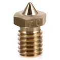 thumbnail image 2 of High Flow Brass Nozzle for Printer Extruder – Lightweight Compact Design, Polished Finish for TPU Printing, 2 of 2