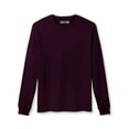 thumbnail image 4 of Daxton Premium Men Long Sleeves T Shirt Medium Weight Soft Cotton, 3Pk Plum Olive Oat Medium, 4 of 8