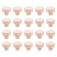 thumbnail image 1 of Shisuyan Wardrobe Door Handles Beige 20Set 1.2in Wood Round Replacement, 1 of 9