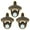 Antique Bronze, variant on HAIICEN Rustic Bronze Magnetic Bottle Opener Wall Mounted Beer O'CLOCK Post Mount for Table Post (Pack of 3)