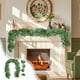 thumbnail image 4 of Adornos navideños, adornos navideños, simulación de enredaderas de eucalipto, decoración de bodas, enredaderas de hojas de sauce, plantas verdes, hojas de eucalipto encriptadas, enredaderas de eucalip, 4 of 6