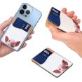 thumbnail image 4 of WIRESTER Self-Adhesive PU Leather Card Holder Stick on Pocket Credit Card Case Pouch Wallet for Apple Samsung Motorola LG Smart Phones - Baby Pig, 4 of 6