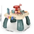thumbnail image 4 of Kids Learning Game Table, Multifunctional Baby Activity Table Toy With Music And Lights, Early Educational Animal Playset, Montessori Development Toy, Christmas Gift For Toddlers, 4 of 9